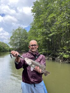 Successful Catch on Vietnam Mangrove Fishing Tour
