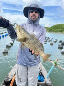 Oyster Farms fishing tour in Ho Chi Minh City grouper
